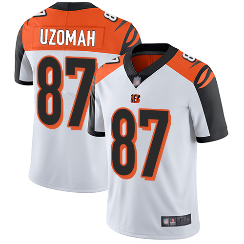 Cincinnati Bengals Limited White Men C J  Uzomah Road Jersey NFL Footballl #87 Vapor Untouchable->cincinnati bengals->NFL Jersey